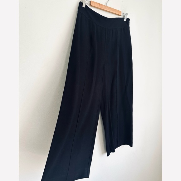 Whistles • Wide Leg Crop Trouser Pants in Black - Picture 3 of 8